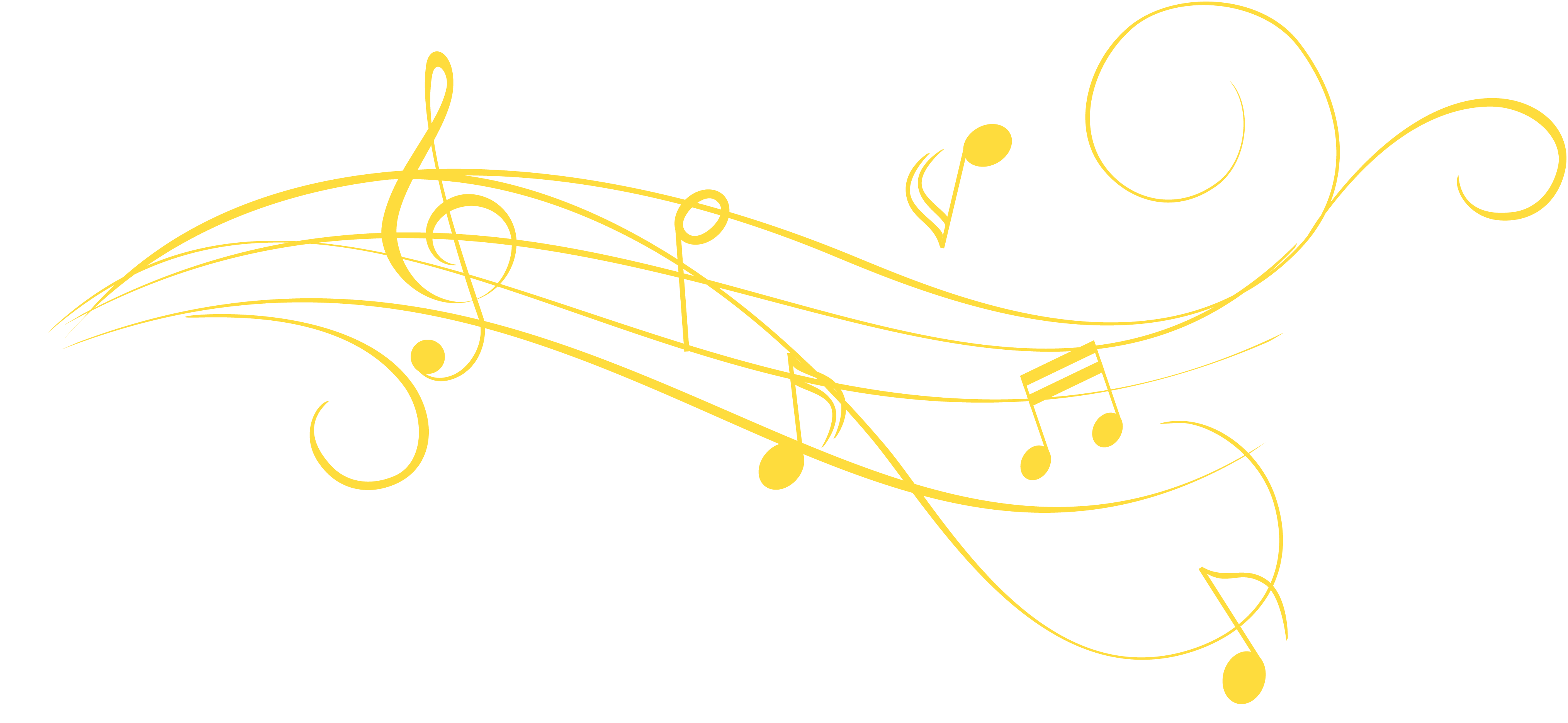 Yellow Music Notes Aesthetic